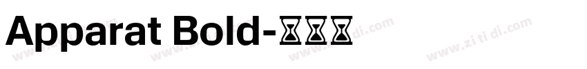 Apparat Bold字体转换 Apparat Bold字体转换